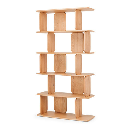 Solid oak furniture showcasing natural medullary ray patterns