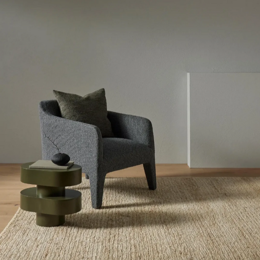 Kid-friendly jute flatweave rug 2m x 3m