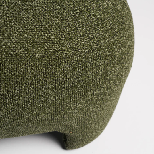 Bayside Ottoman combines form and function with a sculptural silhouette and textured materials. Versatile seating or chic accent for modern interiors.