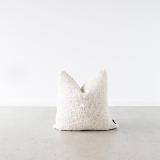 50cm x 50cm rustic textured cushion with premium feather inner