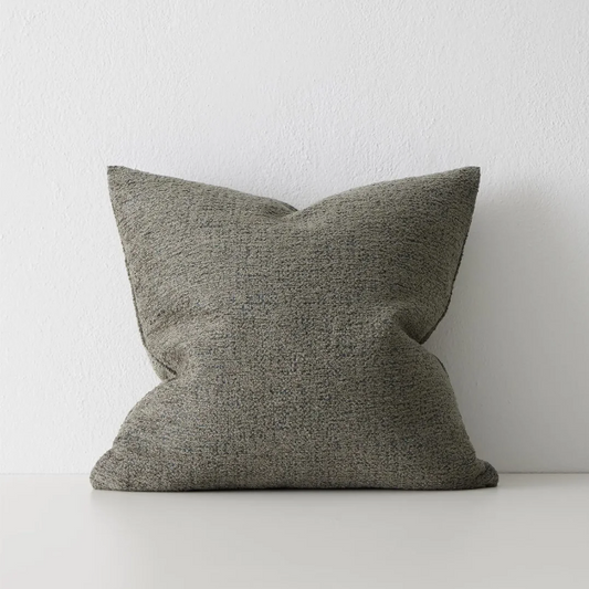 Shop the Laurent 50x50cm cushion – a rich chenille and dry yarn blend with subtle sheen, perfect for adding texture and elegance to contemporary interiors.
