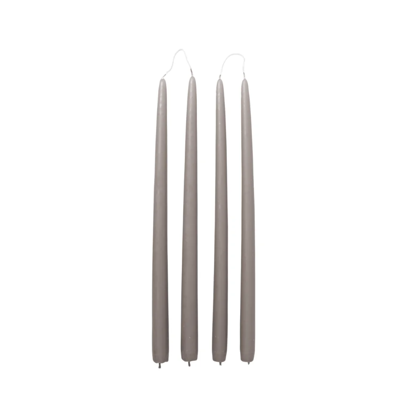 Tall Taper Candle Paraffin Wax . Set of 4