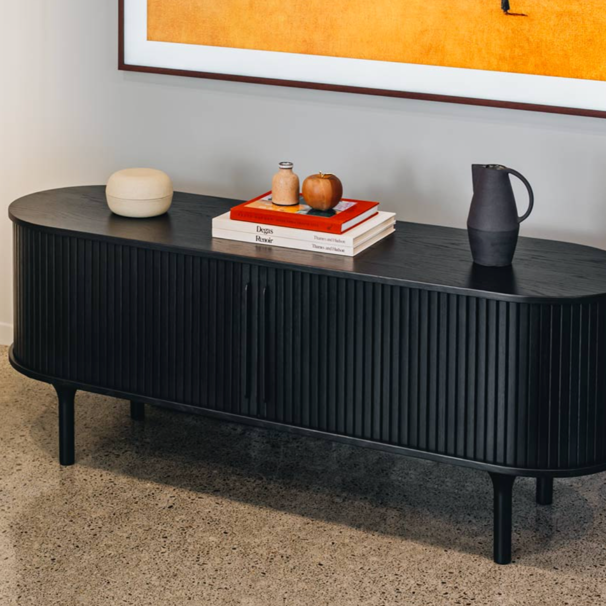 Stylish oak Palliser Media Unit for living room storage