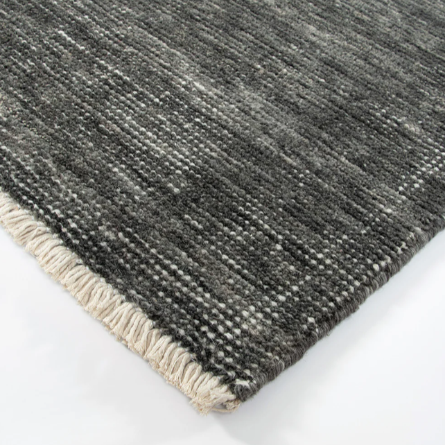 Short fringe Corbett Rug in neutral tones, perfect for contemporary living spaces