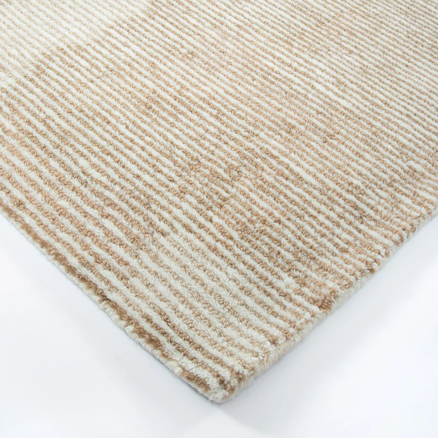 Soft cut-and-loop pile Beckett Rug displayed in a contemporary living room
