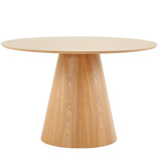Modern round dining table for entertaining guests
