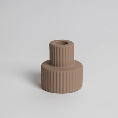 Merdeka tealight candle in matte dipped teal finish