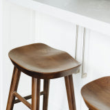 Solid oak Fuji Barstool for kitchen or bar seating