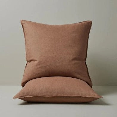 King-size French linen pillowcases for restful sleep