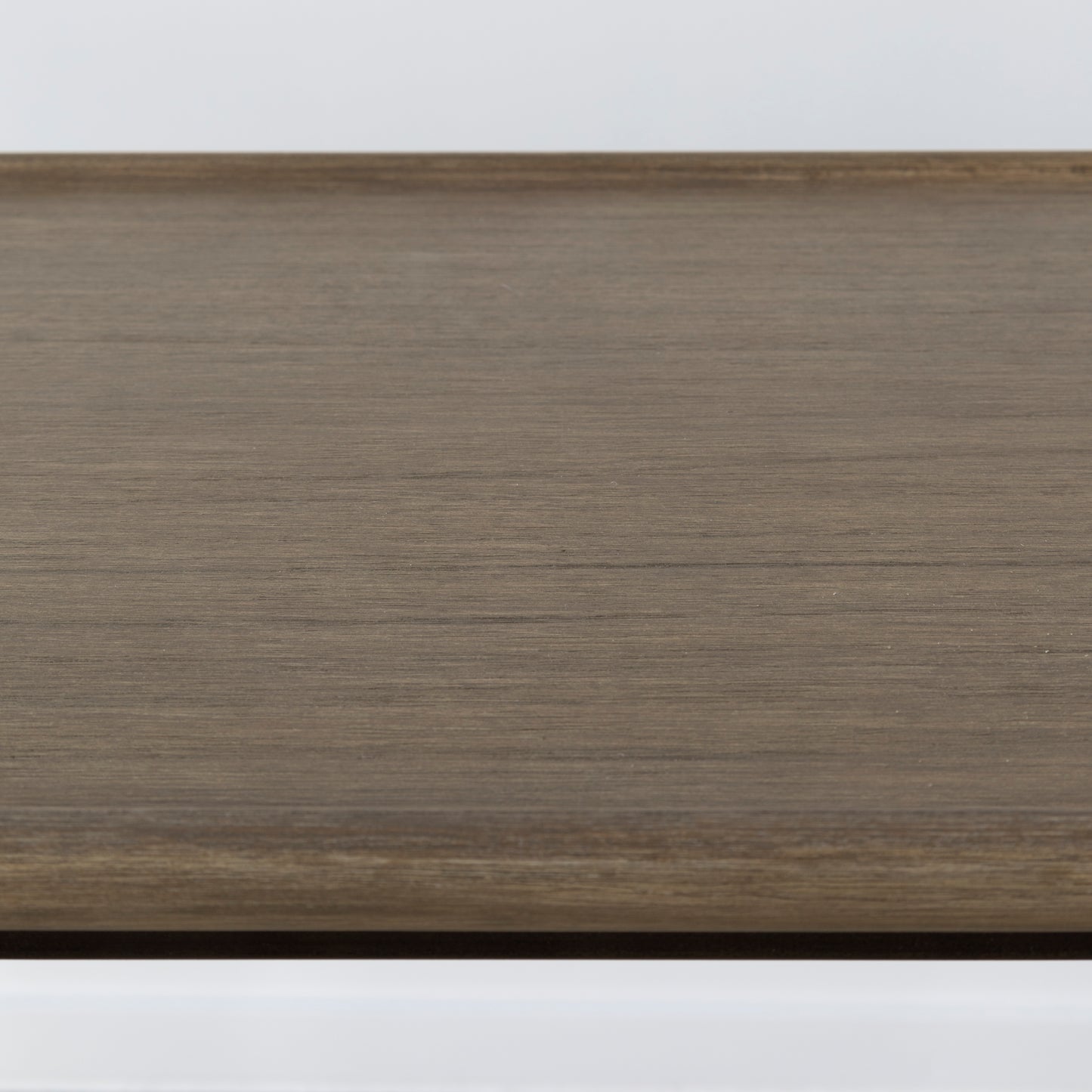 Sturdy iron console table with elegant dark brass design