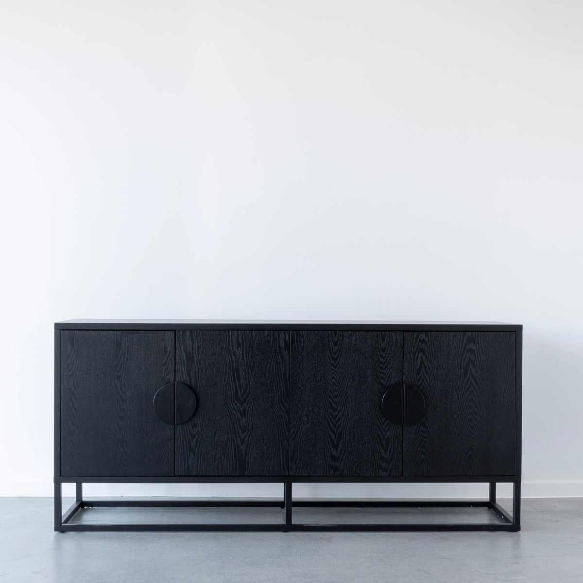 Benjamin Buffet solid oak sideboard in black finish