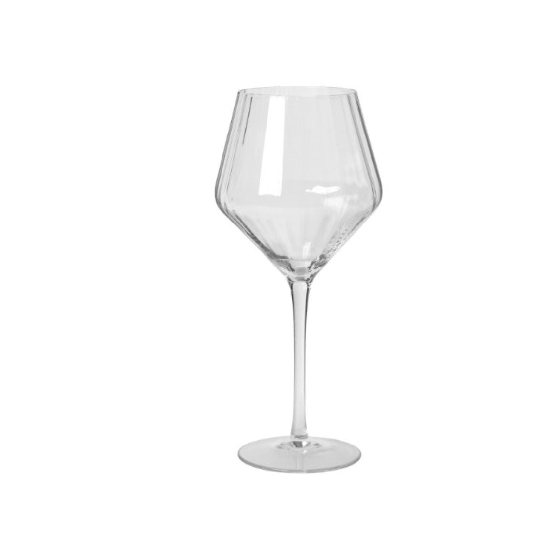 Tall handmade wine glass from Sandvig collection
