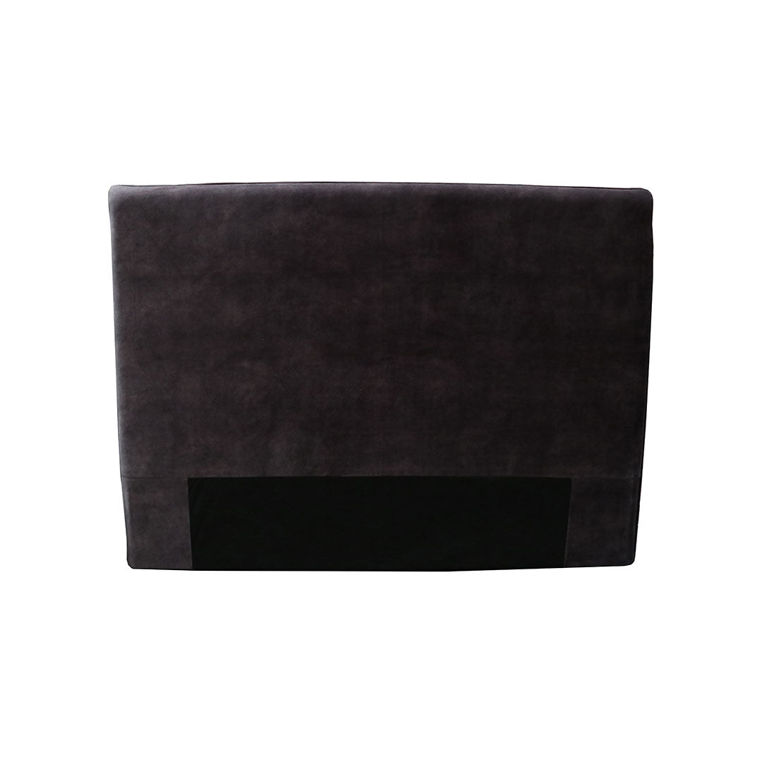 Queen polyester velvet headboard in bedroom