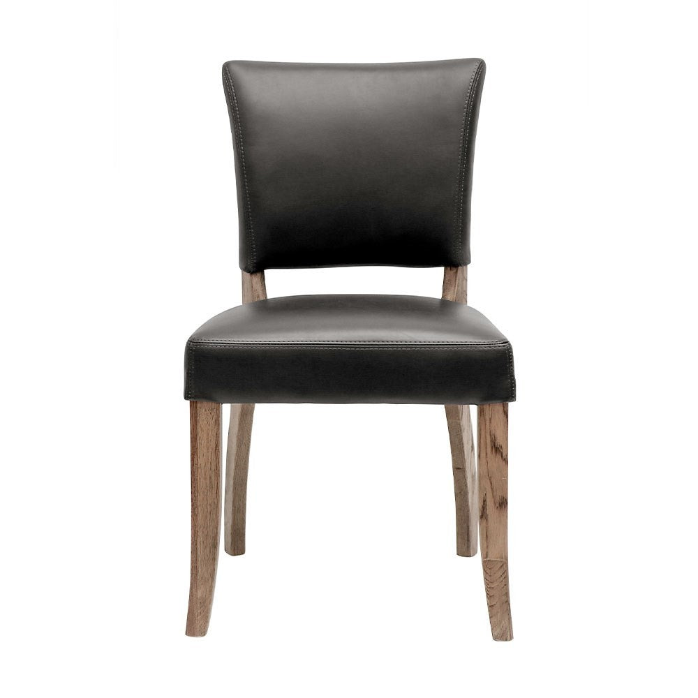 Leather Dining Chair with solid wood frame