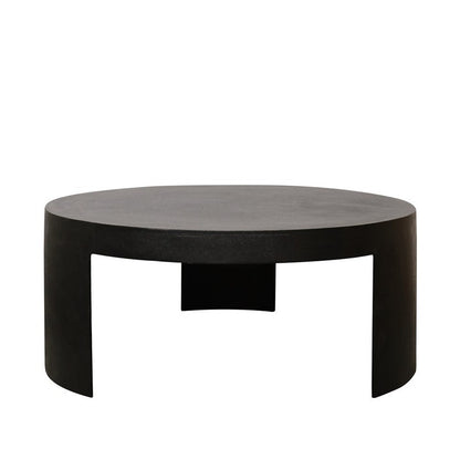 Karaka Coffee Table in sand cast aluminium with three solid legs