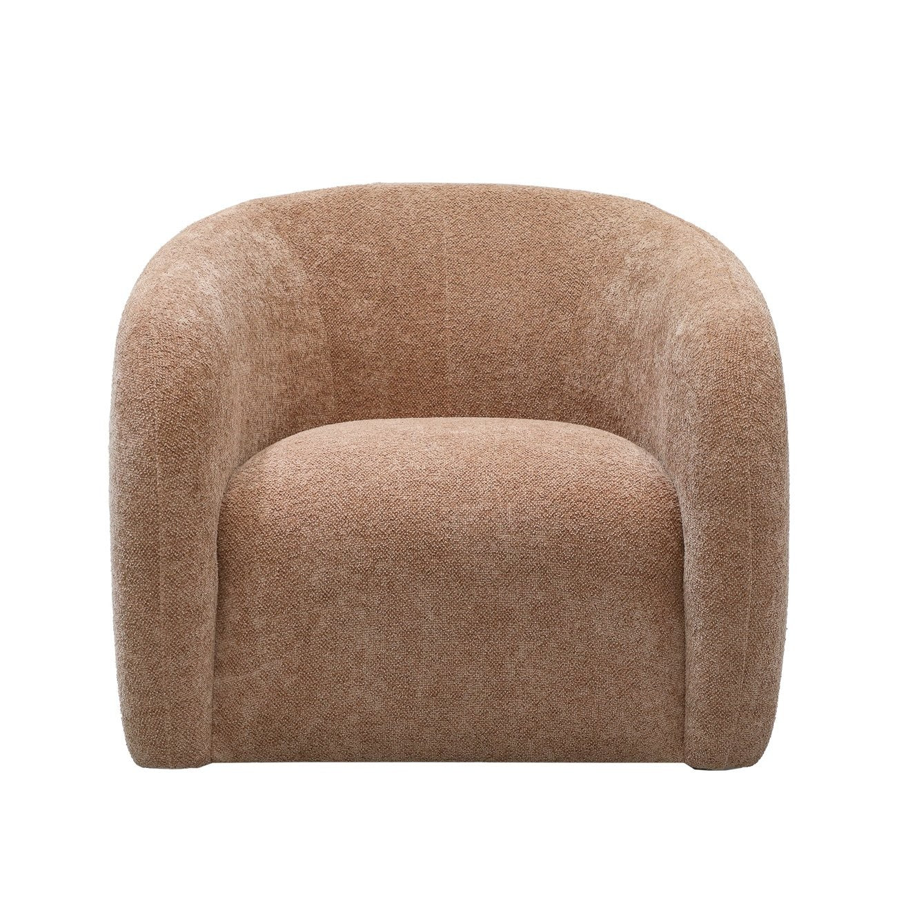A sculptural swivel chair with deep comfort, tailored curves, and a timeless, versatile design.