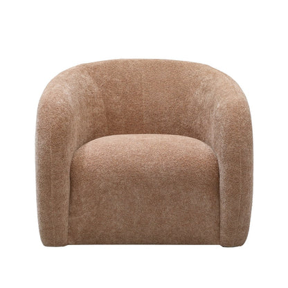 A sculptural swivel chair with deep comfort, tailored curves, and a timeless, versatile design.