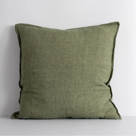 The Cassia 50x50cm cushion is handwoven from 100% linen with a refined flange edge, offering a timeless and contemporary accent for relaxed interiors.