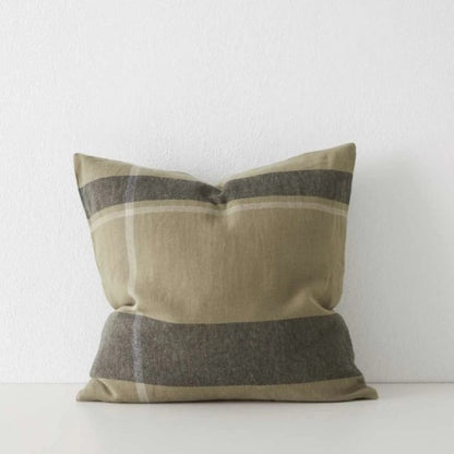 Close-up of Dante Cushion’s natural linen texture
