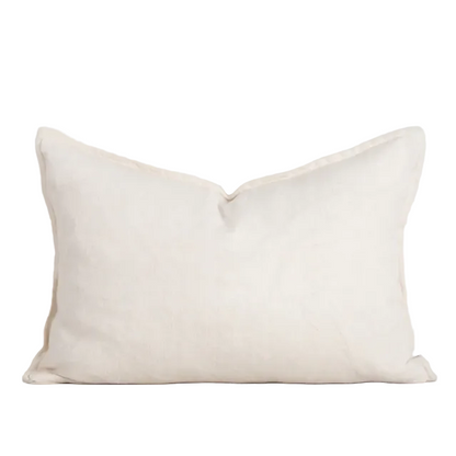 The Arcadia Cushion in warm mushroom linen is handwoven with a refined flange edge, offering timeless style and a relaxed contemporary feel.
