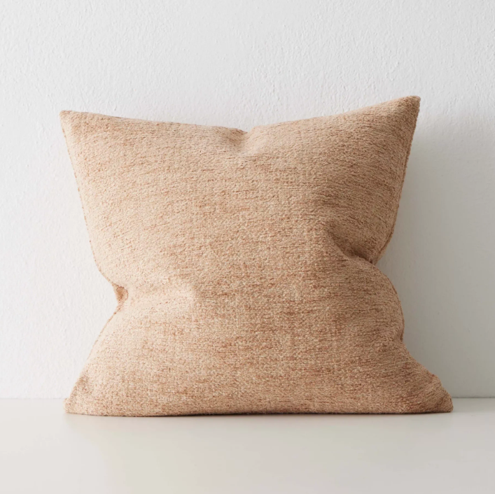 Shop the Laurent 50x50cm cushion – a rich chenille and dry yarn blend with subtle sheen, perfect for adding texture and elegance to contemporary interiors.