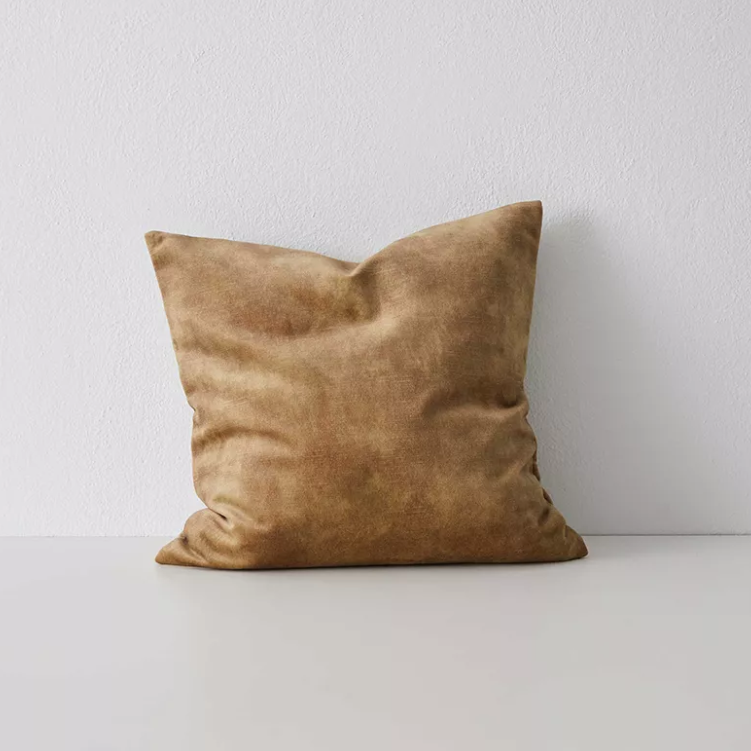 Shop the Ava 50x50cm cushion – a velvet-look design with soft printed texture, offering a versatile, low-maintenance option for modern interiors.