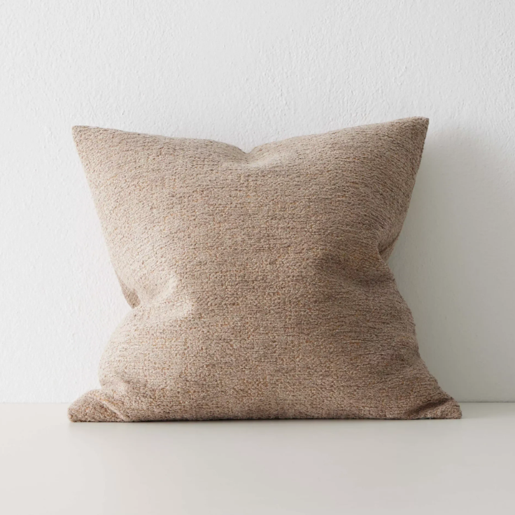 Shop the Laurent 50x50cm cushion – a rich chenille and dry yarn blend with subtle sheen, perfect for adding texture and elegance to contemporary interiors.