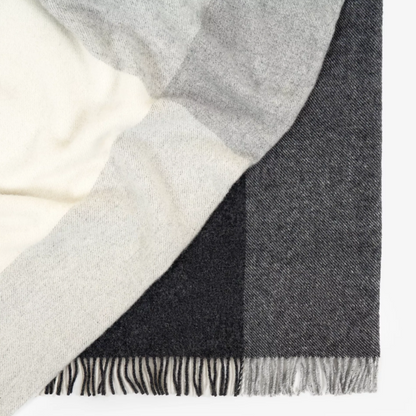 Shop the Bayswater wool throw 150x240cm – a luxurious, generously sized New Zealand wool throw with a large check design, thick warmth, and thoughtful gifting option.