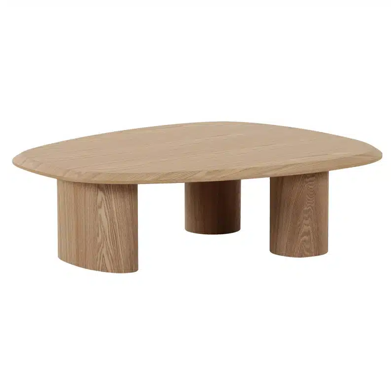 Charleston Coffee Table, ash veneer table, low-profile coffee table, modern living room table, lounge table