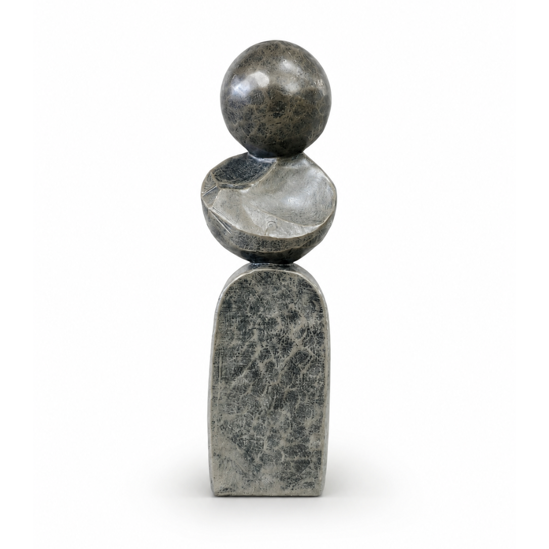 A striking contemporary sculpture with a minimalist silhouette, designed to bring modern elegance and sculptural interest to any interior.