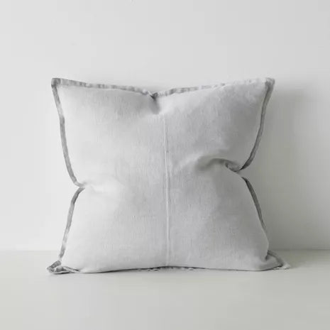 Close-up of panel detail and double stitch French seam on Como cushion – BLACK Concept Store