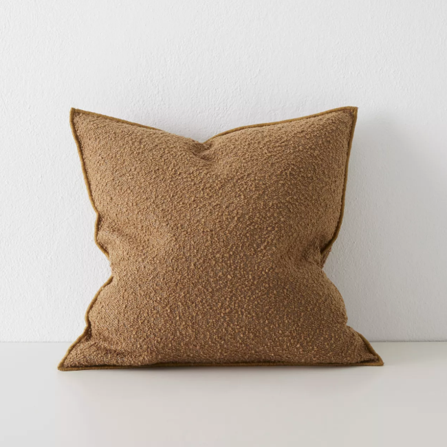 Shop the Alberto 50x50cm cushion – a soft-touch bouclé design offering cosy texture and timeless style for modern interiors.