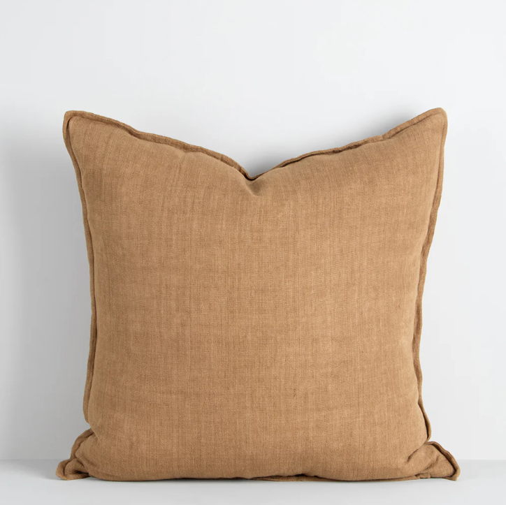The Cassia 50x50cm cushion is handwoven from 100% linen with a refined flange edge, offering a timeless and contemporary accent for relaxed interiors.