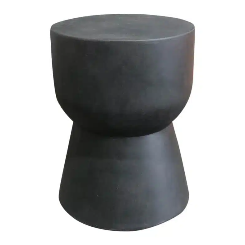 Diego Stool, fibreglass stool, matte black stool, modern accent seating, sculptural stool