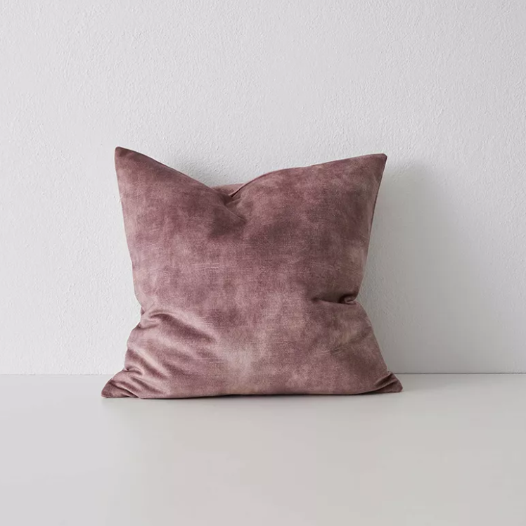 Shop the Ava 50x50cm cushion – a velvet-look design with soft printed texture, offering a versatile, low-maintenance option for modern interiors.