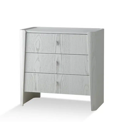 Elegant 3 Drawer Commode, black commode, oak veneer storage, modern bedroom furniture, contemporary dresser