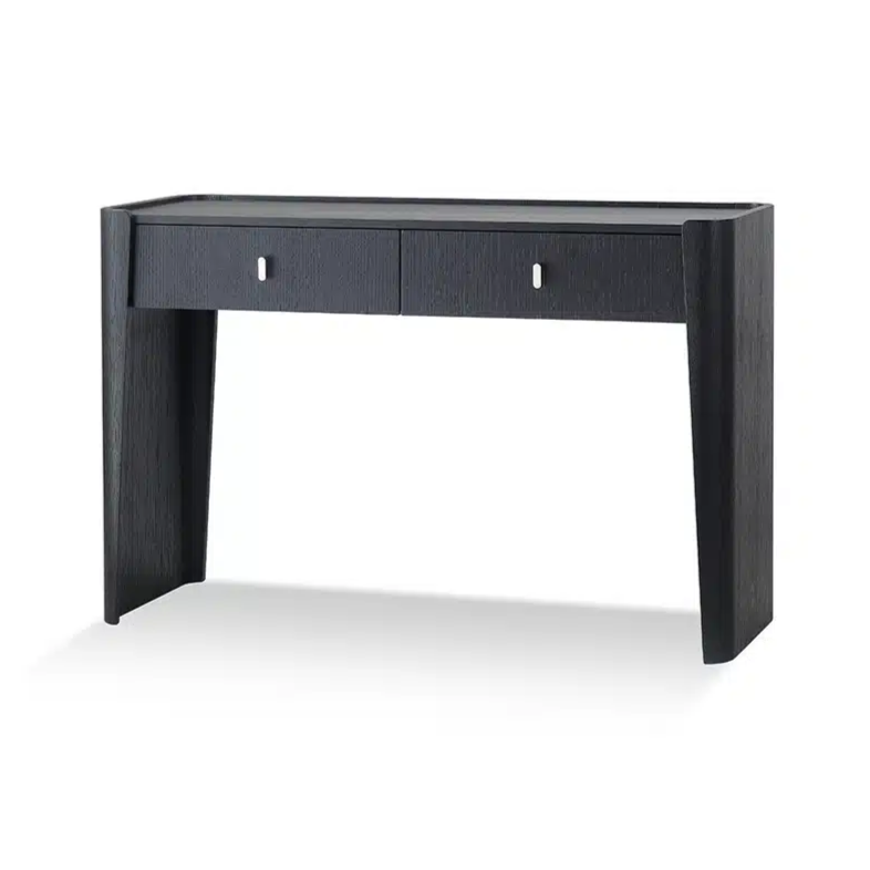 Elegant Dresser, black console table, oak veneer dresser, modern storage furniture, console storage