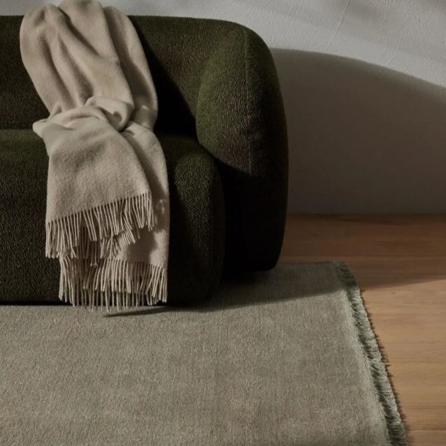 Decorative linen rug 2m x 3m or 3m x 4m