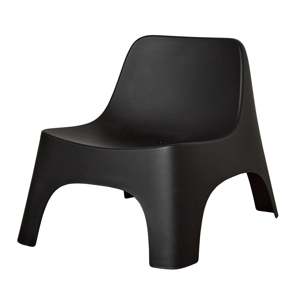 Shop the Ezy Outdoor Chair in White, a sleek, stackable outdoor chair with a compact armless design, UV protection, and durable construction.