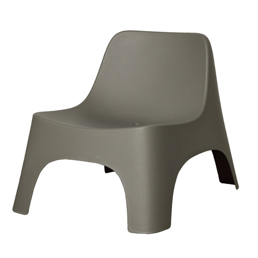 Shop the Ezy Outdoor Chair in White, a sleek, stackable outdoor chair with a compact armless design, UV protection, and durable construction.
