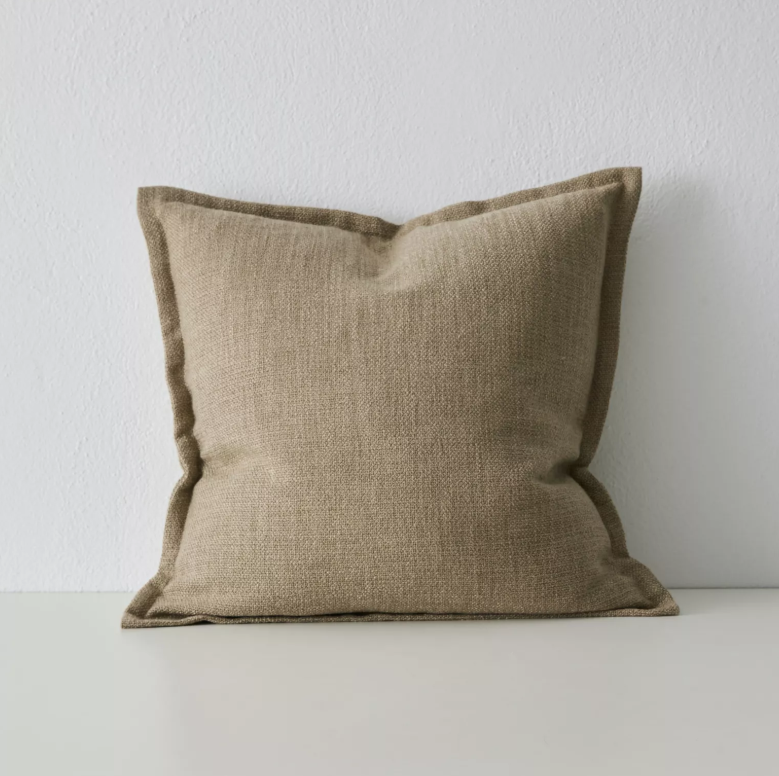 Shop the Figlio 50x50cm cushion – a chunky woven linen-look design with feature flange, perfect for layered styling or as a statement accent in your home.