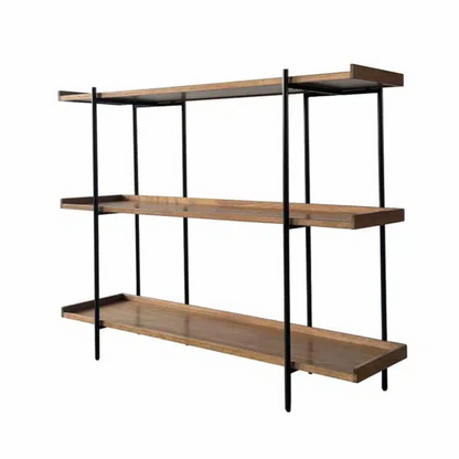 Fresno Console, oak console table, iron console, black console, natural console, mid-brown console