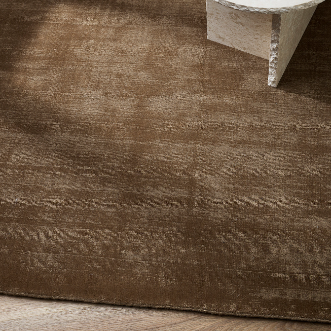 Haywood Floor Rug in warm maple tones with velvet-like texture
