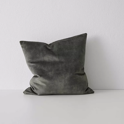 Shop the Ava 50x50cm cushion – a velvet-look design with soft printed texture, offering a versatile, low-maintenance option for modern interiors.