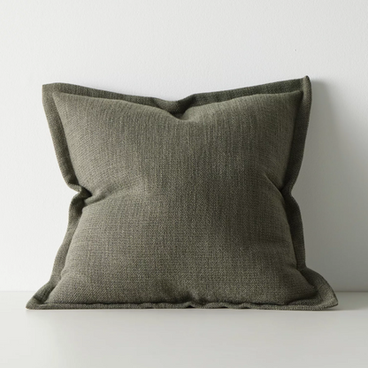 Shop the Figlio 50x50cm cushion – a chunky woven linen-look design with feature flange, perfect for layered styling or as a statement accent in your home.