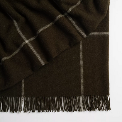 Shop the Ranfurly wool throw 140x240cm – a thick, warm check design inspired by the Maniototo region, perfect for timeless styling and cosy living.