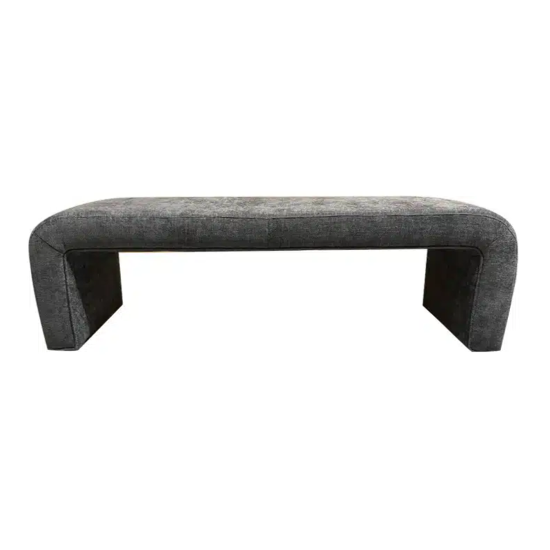Mako Bench, upholstered bench, 157cm bench, polyester fabric bench, dining seating bench