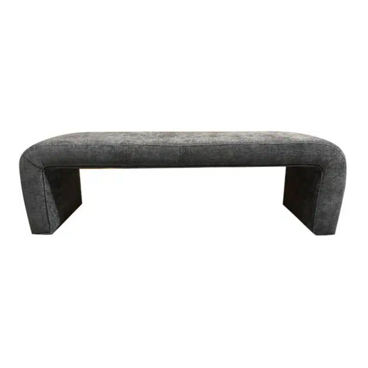 Mako Bench, upholstered bench, 157cm bench, polyester fabric bench, dining seating bench