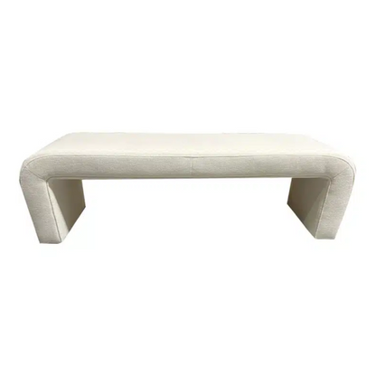 Mako Bench, upholstered bench, 157cm bench, polyester fabric bench, dining seating bench