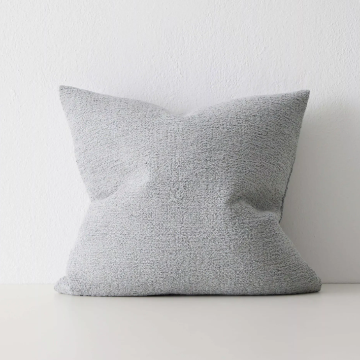 Shop the Laurent 50x50cm cushion – a rich chenille and dry yarn blend with subtle sheen, perfect for adding texture and elegance to contemporary interiors.